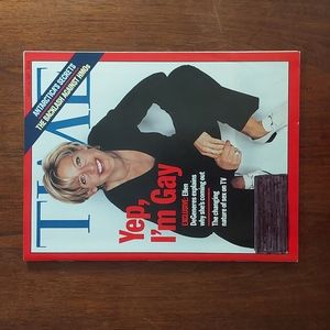 Ellen DeGeneres Time Magazine "Yep, I'm Gay" April 14, 1997